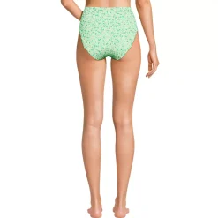 Women's Tugless Scallop High Waisted Bikini Bottoms