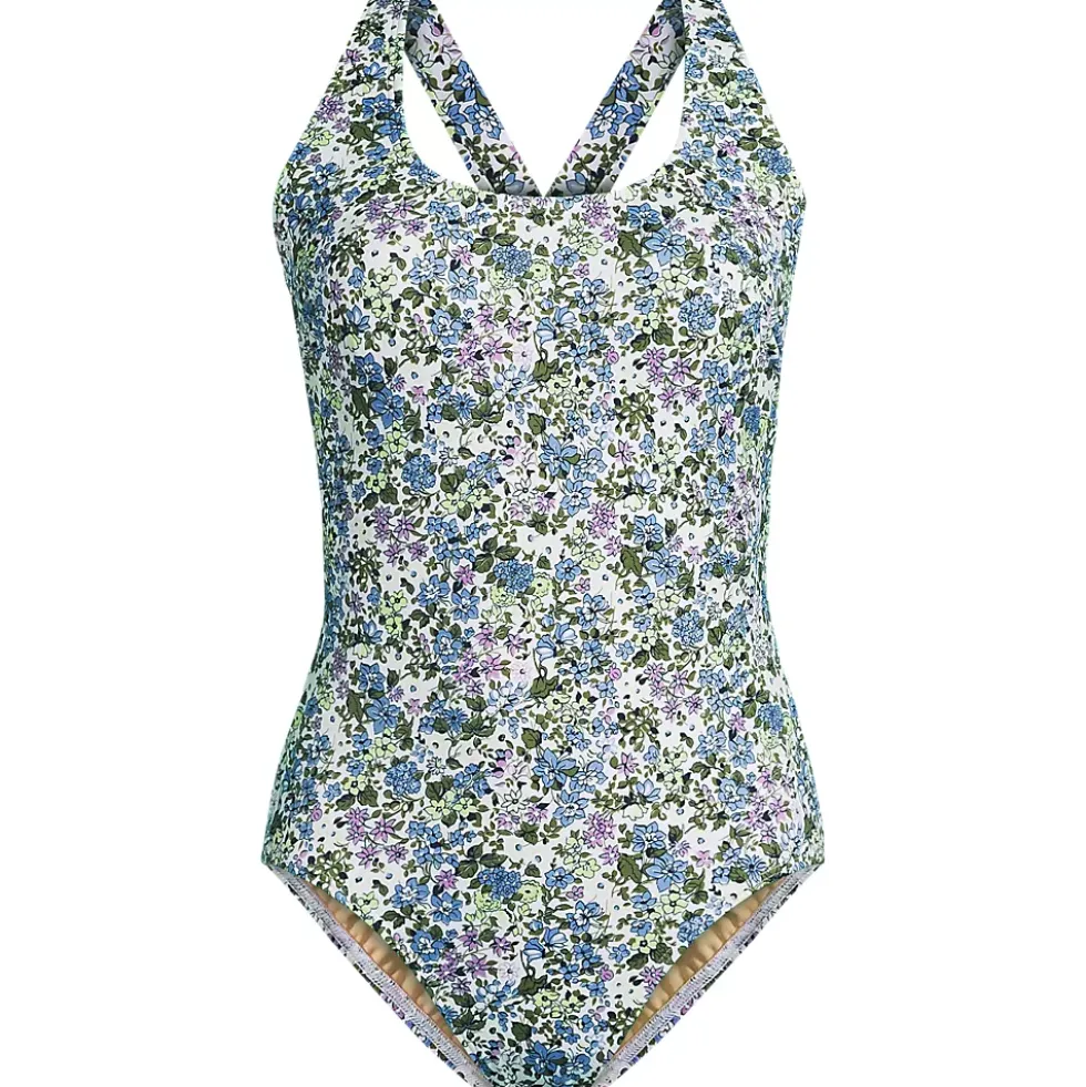 Women's Tugless X-Back One Piece Swimsuit