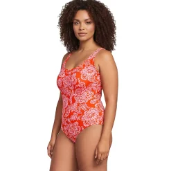 Women's Tugless X-Back One Piece Swimsuit