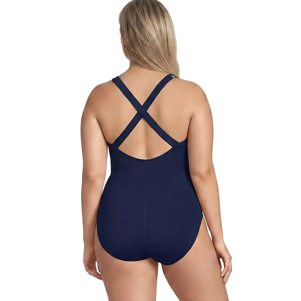 Women's Tugless X-Back One Piece Swimsuit