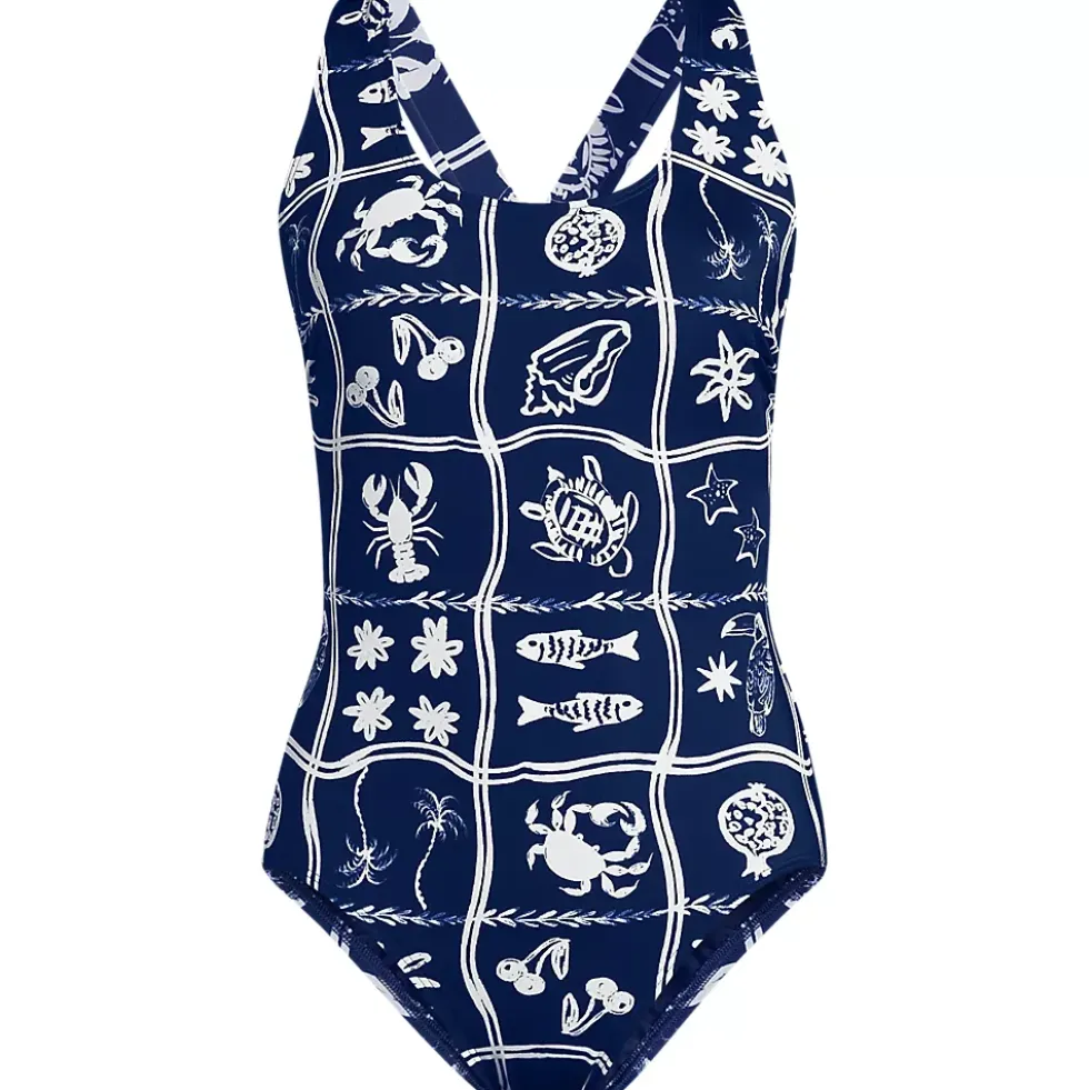 Women's Tugless X-Back One Piece Swimsuit