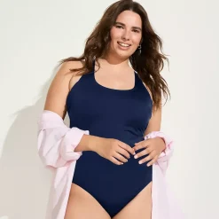 Women's Tugless X-Back One Piece Swimsuit