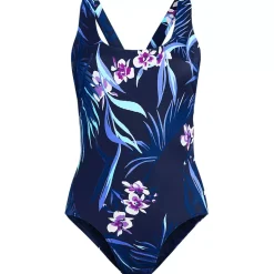 Women's Tugless X-Back One Piece Swimsuit