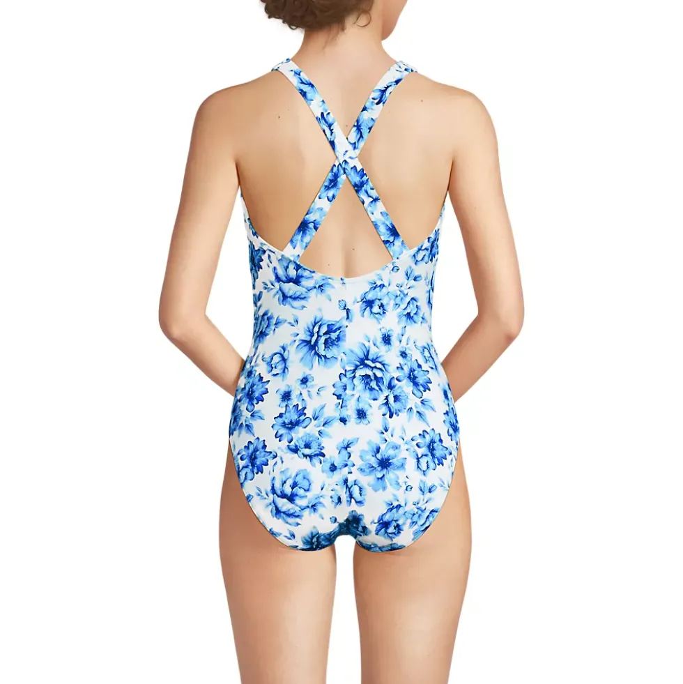 Women's Tugless X-Back One Piece Swimsuit