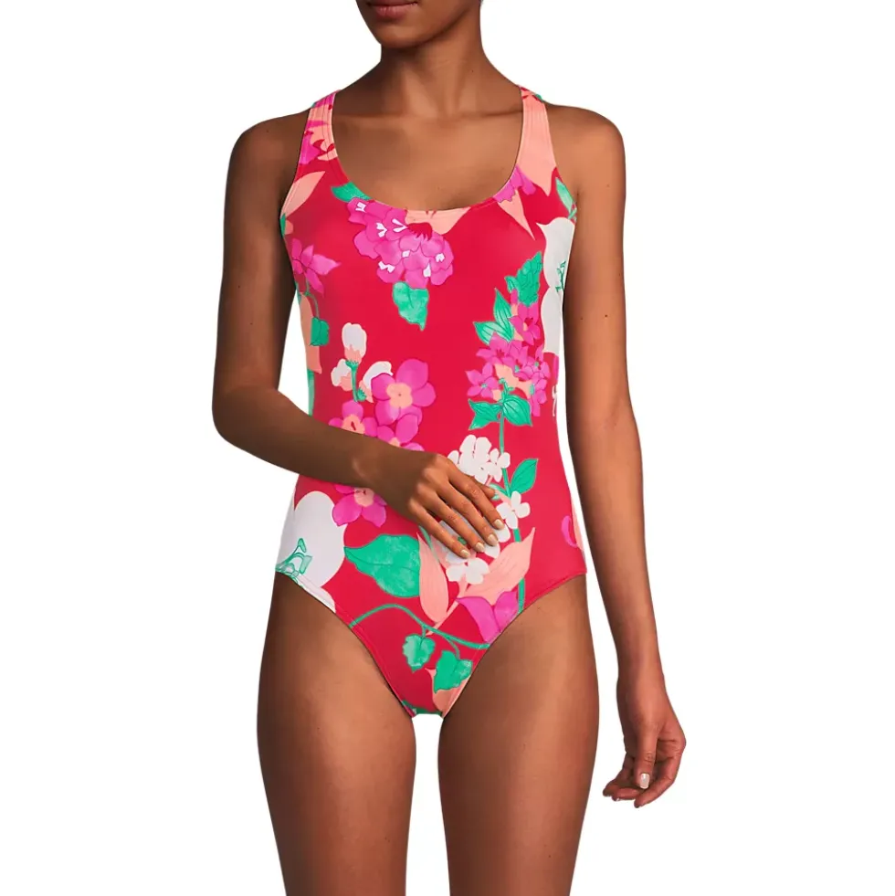 Women's Tugless X-Back One Piece Swimsuit