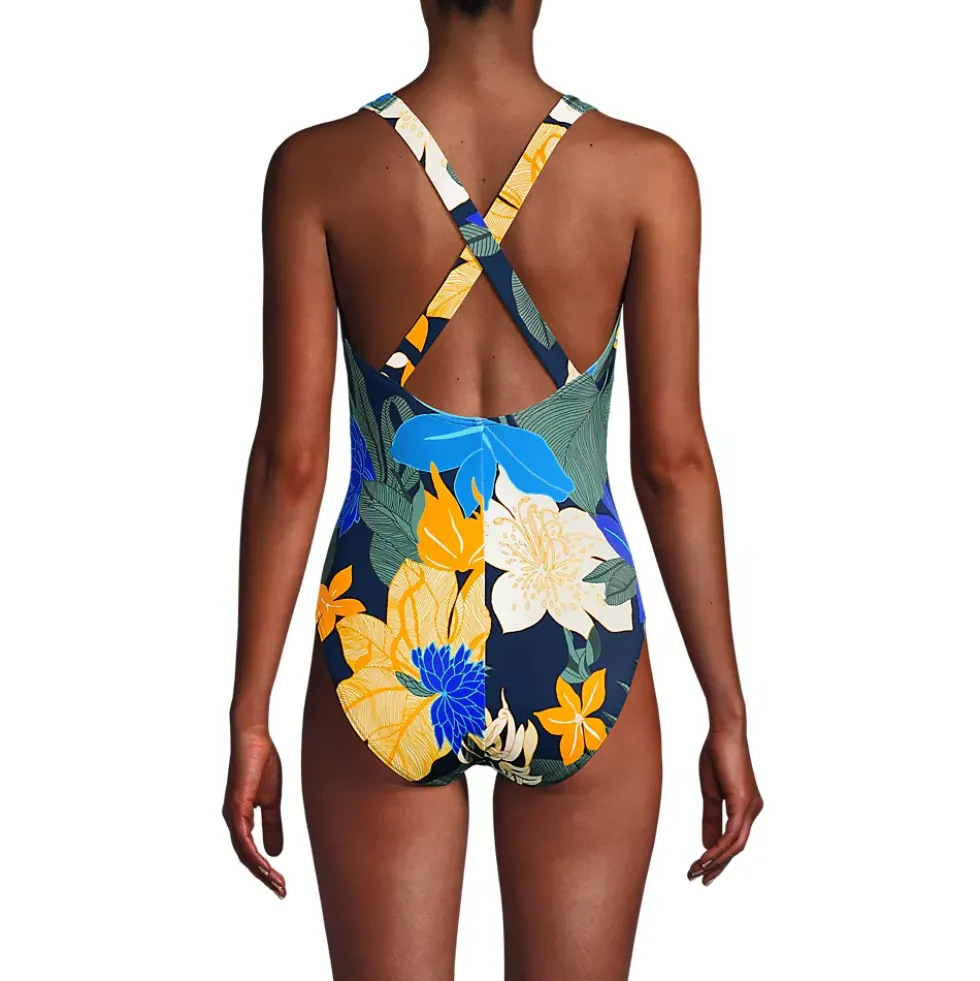 Women's Tugless X-Back One Piece Swimsuit