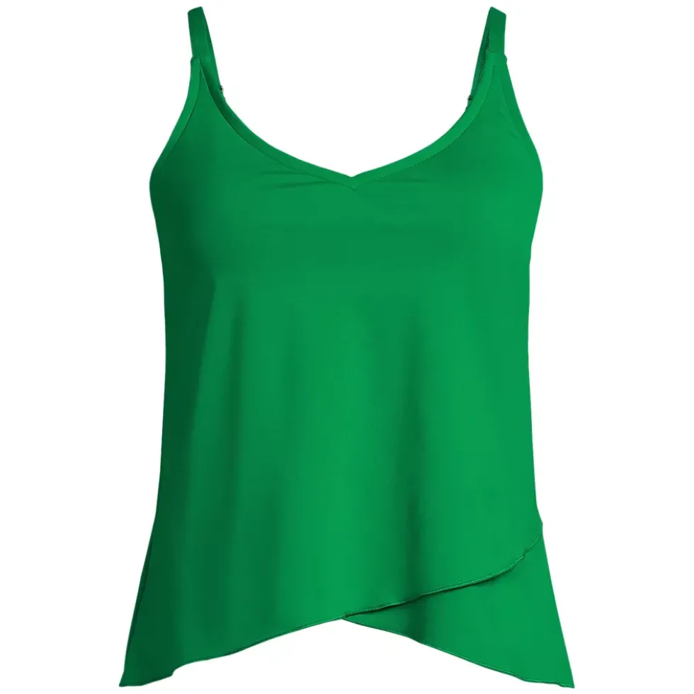 Women's Tulip Hem Tankini Top