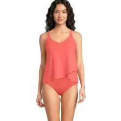 Women's Tulip Hem Tankini Top