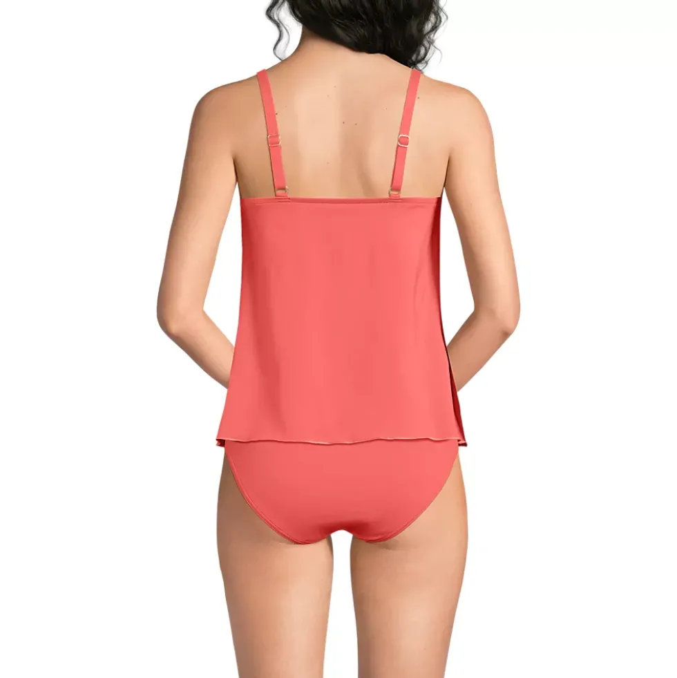 Women's Tulip Hem Tankini Top