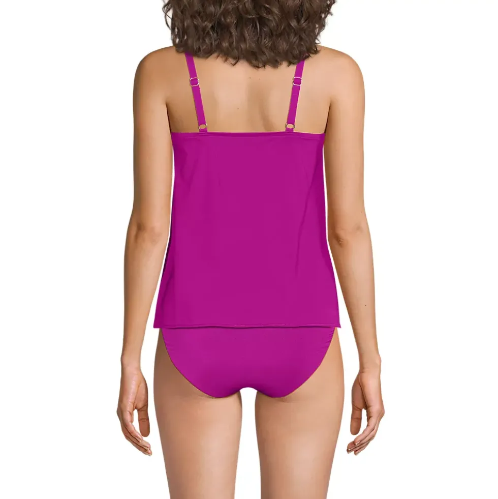 Women's Tulip Hem Tankini Top
