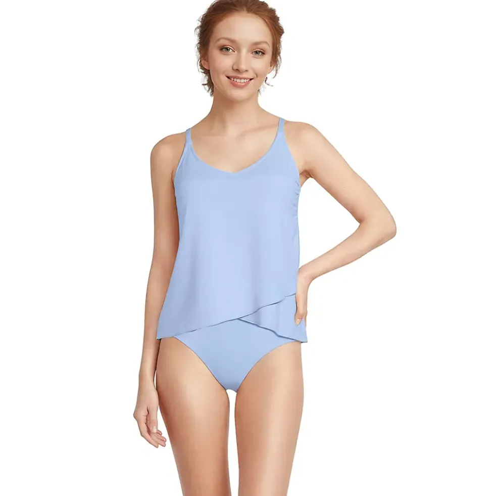 Women's Tulip Hem Tankini Top