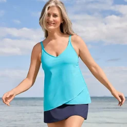 Women's Tulip Hem Tankini Top