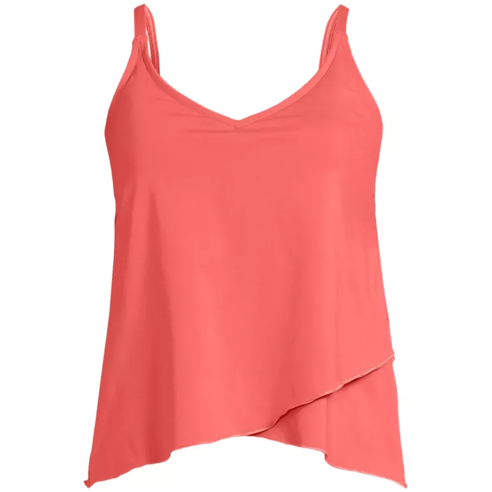 Women's Tulip Hem Tankini Top
