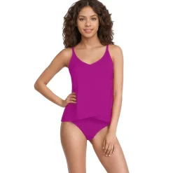 Women's Tulip Hem Tankini Top