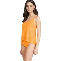 Women's Tulip Hem Tankini Top