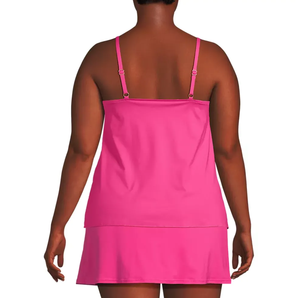 Women's Tulip Hem Tankini Top