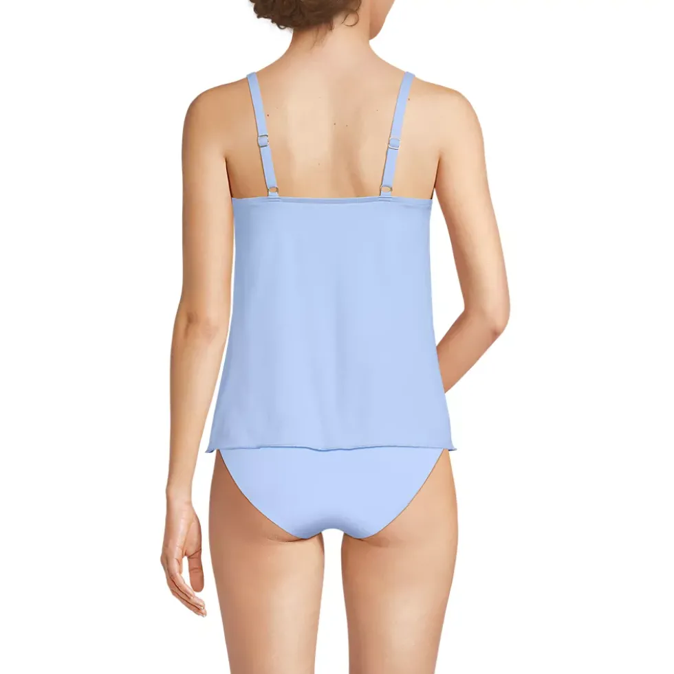 Women's Tulip Hem Tankini Top