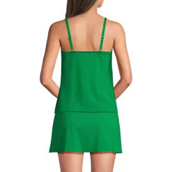 Women's Tulip Hem Tankini Top
