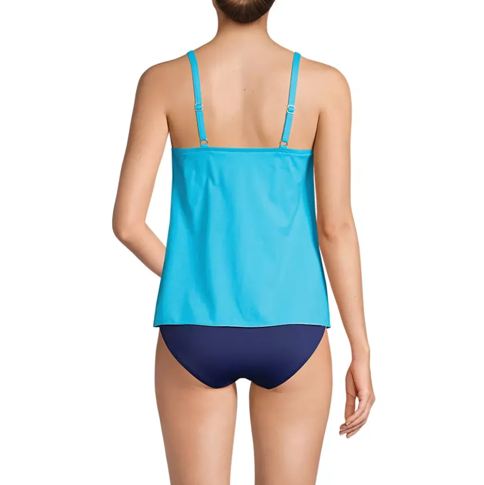 Women's Tulip Hem Tankini Top