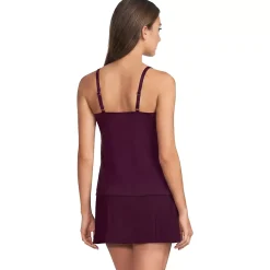 Women's Tulip Hem Tankini Top