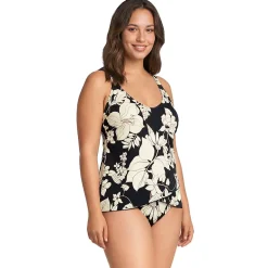 Women's Tulip Hem Tankini Top