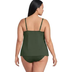 Women's Tulip Hem Tankini Top