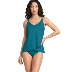 Women's Tulip Hem Tankini Top