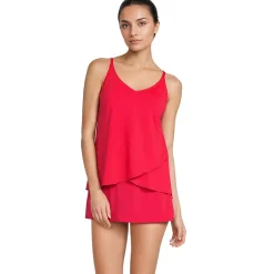 Women's Tulip Hem Tankini Top
