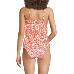 Women's Tulip Hem Tankini Top