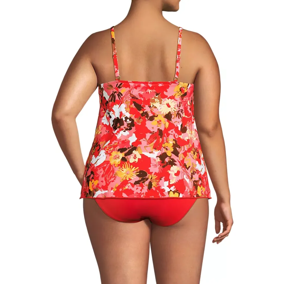 Women's Tulip Hem Tankini Top