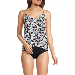 Women's Tulip Hem Tankini Top Print