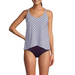 Women's Tulip Hem Tankini Top Print