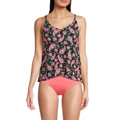 Women's Tulip Hem Tankini Top Print