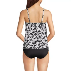 Women's Tulip Hem Tankini Top Print