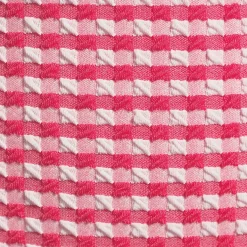 Women's Tummy Control Gingham Tugless High Waisted Bikini Bottoms