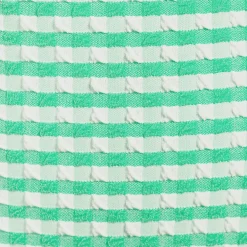 Women's Tummy Control Gingham Tugless High Waisted Bikini Bottoms