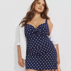 Women's Tummy Control Ultra High Waisted Modest Swim Skirt Swim Bottoms