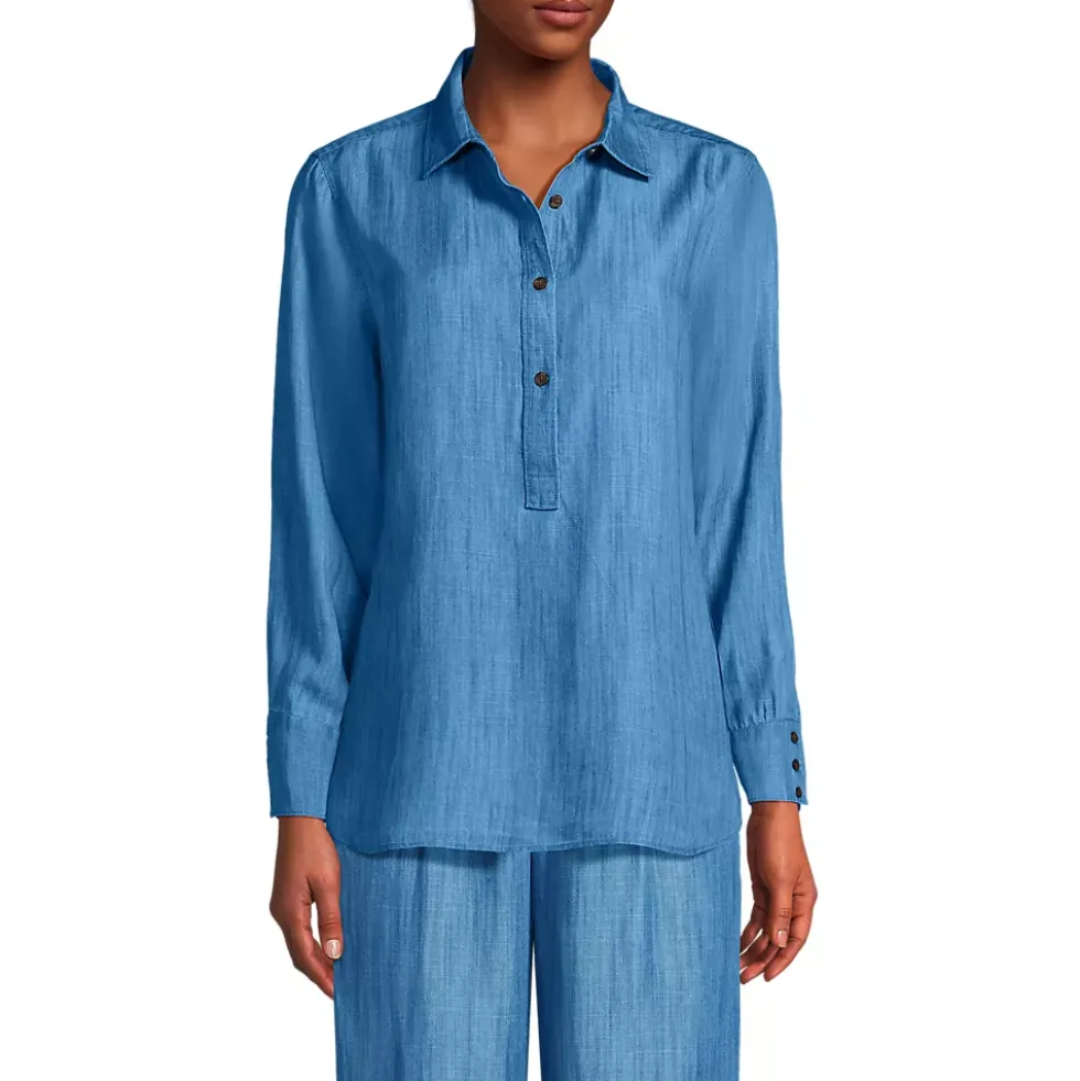 Women's Twill TENCEL™ Fiber Popover Shirt