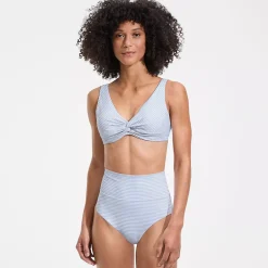 Women's Twist Front Underwire Bikini Swimsuit Top