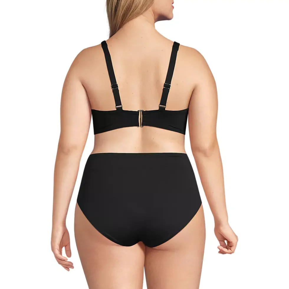 Women's Twist Front Underwire Bikini Swimsuit Top
