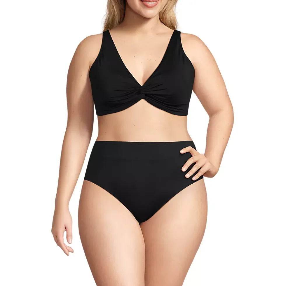Women's Twist Front Underwire Bikini Swimsuit Top