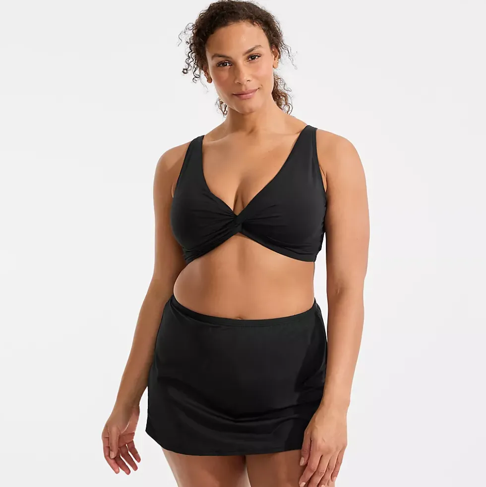 Women's Twist Front Underwire Bikini Swimsuit Top