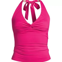 Women's Twist Halter Tankini Top
