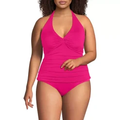 Women's Twist Halter Tankini Top
