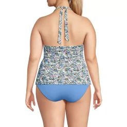 Women's Twist Halter Tankini Top