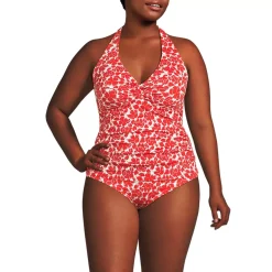 Women's Twist Halter Tankini Top