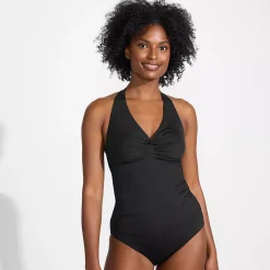 Women's Twist Halter Tankini Top