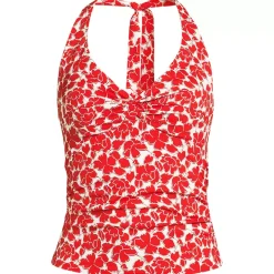 Women's Twist Halter Tankini Top