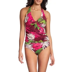 Women's Twist Halter Tankini Top
