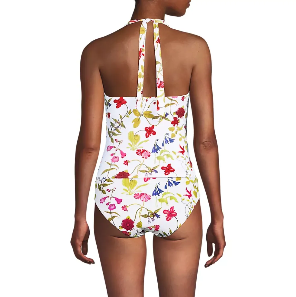 Women's Twist Halter Tankini Top